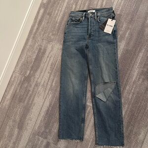 BNWT Re/Done 70s Stove Pipe Jeans Size 24